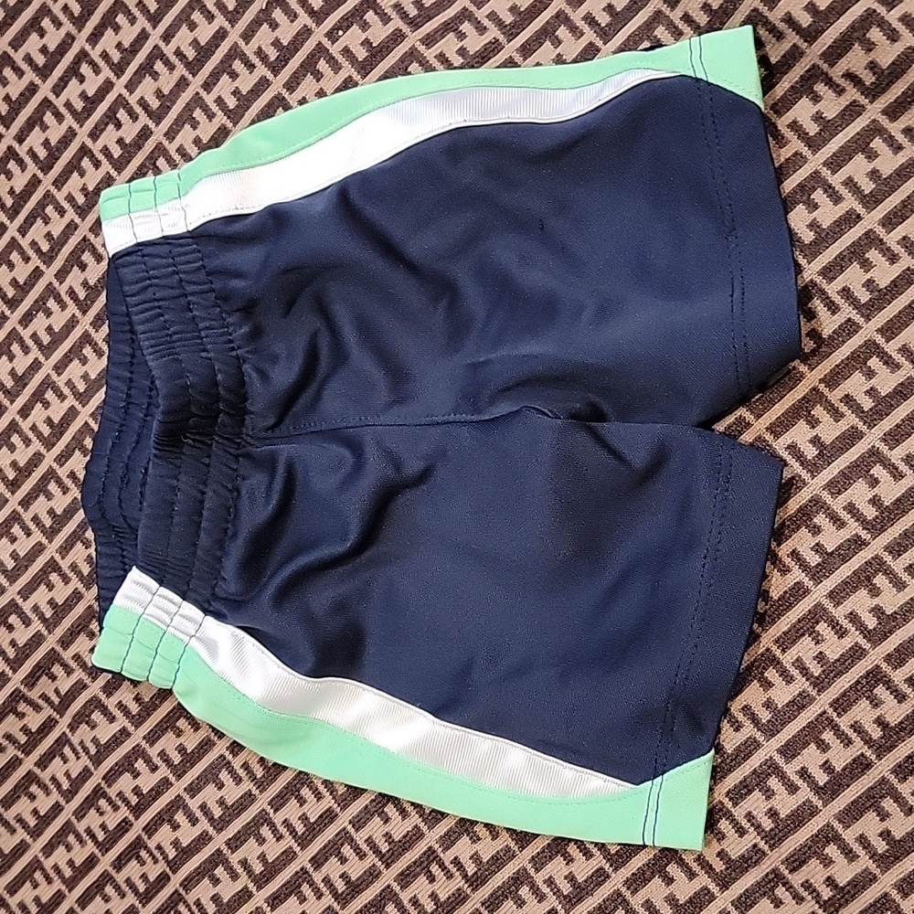 Nike 18 months shorts basketball shorts for baby green white blue